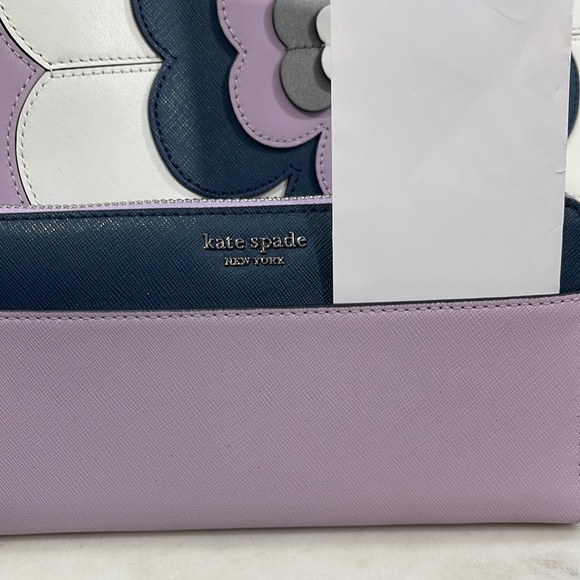 kate spade “Reiley Flower” Tote w/Matching Continental Wallet - NWT - Picture 11 of 17